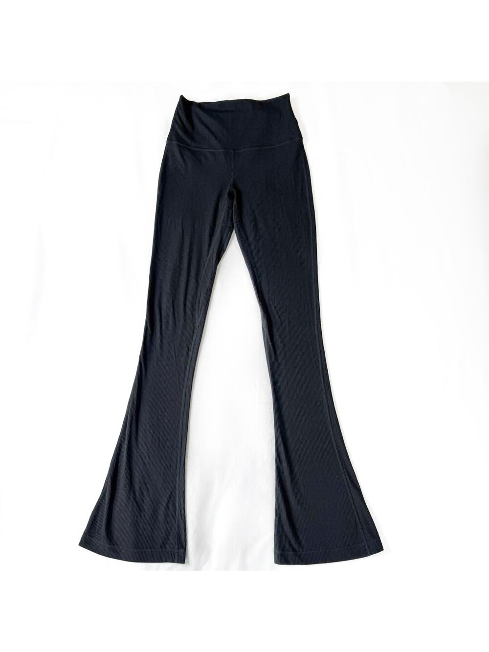 Lululemon Groove High Rise Wide Flare Pant Black Leggings No Tag (~Size 0-2)